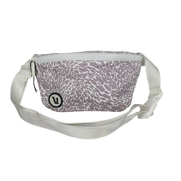 ALOHA Collection Handbags - ALOHA COLLECTION x VUORI BELT BAG - COATED TYVEK - LAVENDER PRINT - 8.5"